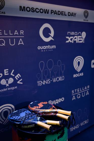 Moscow Padel Day II, июнь: брендинг партнёров на площадке