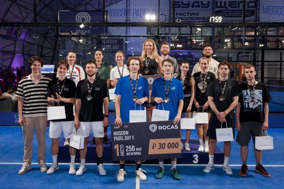 Moscow Padel Day II, июнь: награждение победителей